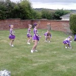 majorettes performing